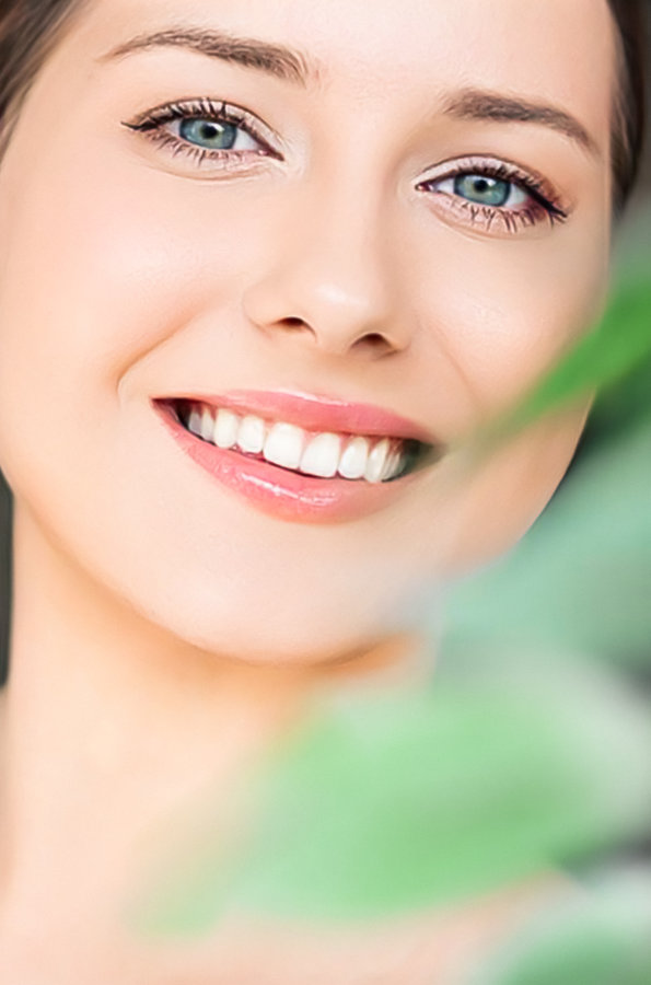 Natural beauty, perfect white teeth and healthy smile, beautiful woman in nature for skincare cosmetics and dental care, close-up portrait