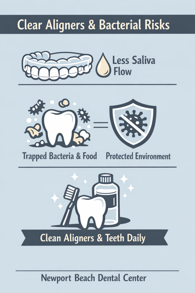 Clear aligners and oral care tips